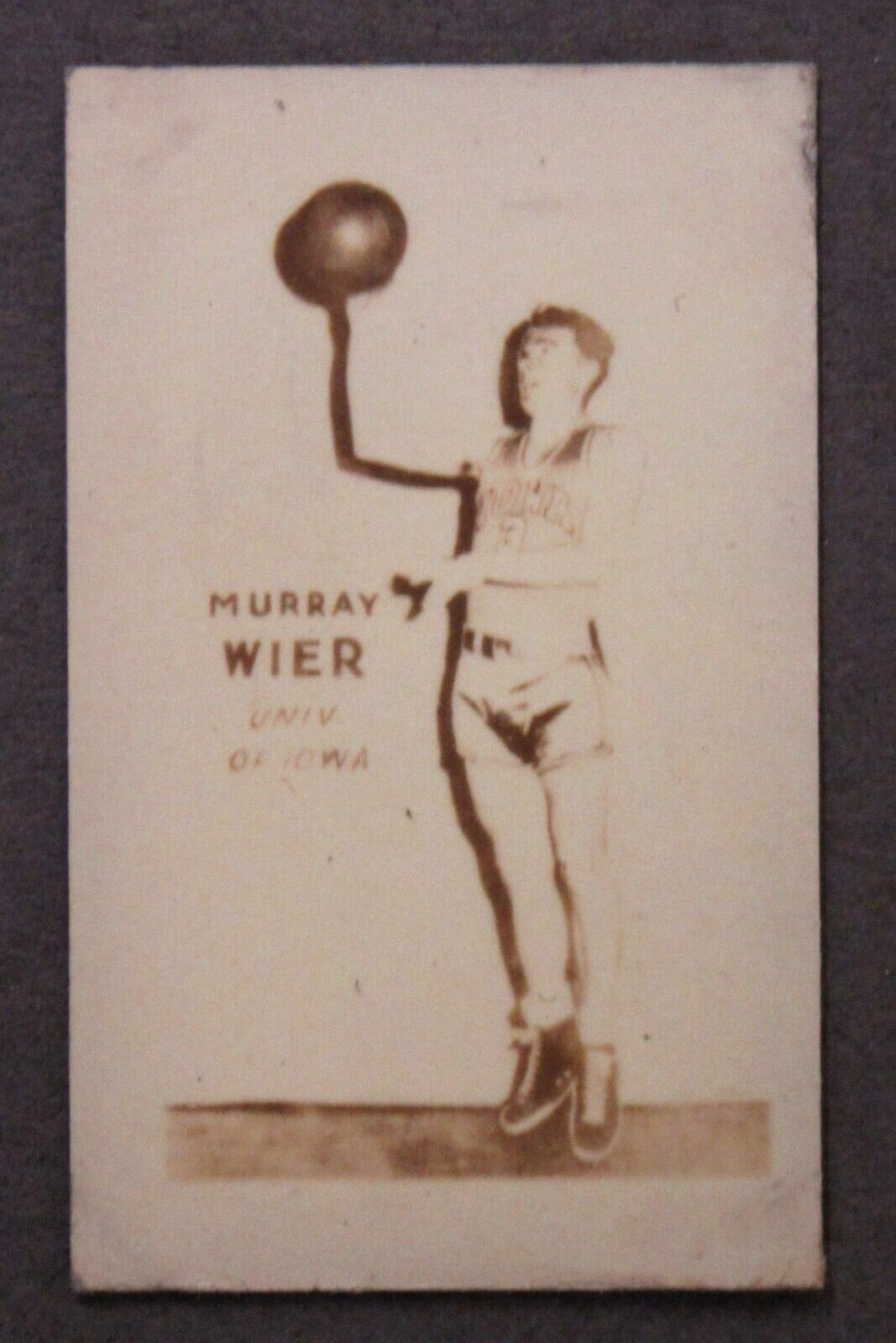 1948 MURRAY WIER U. Iowa Basketball #2 Topps Magic Photo trading card