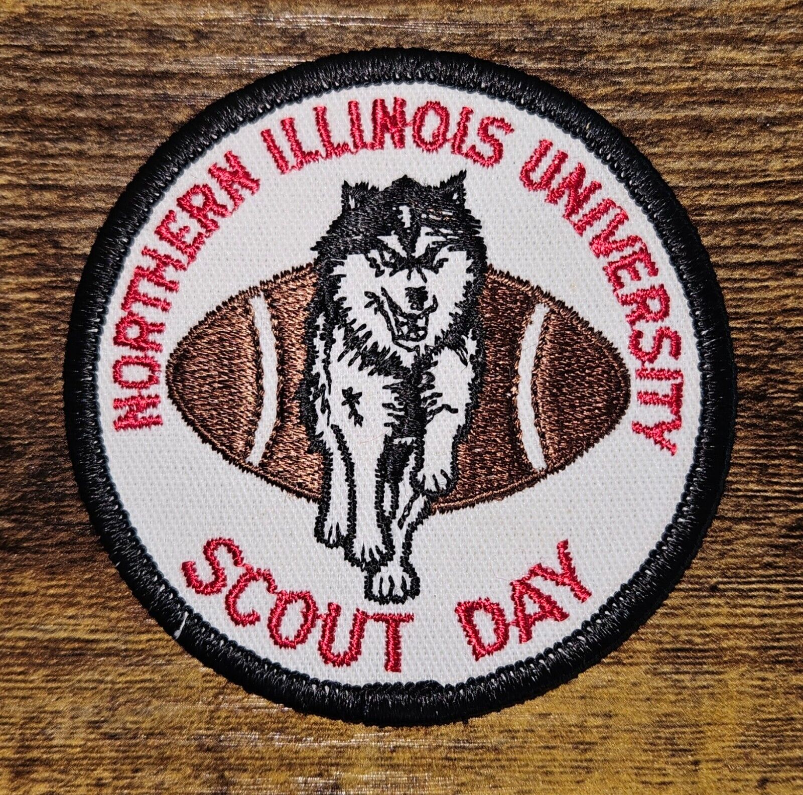 Vintage Northern Illinois University Football Scout Day Boy Scout BSA Patch