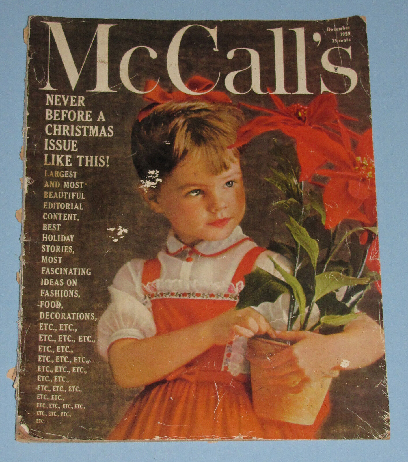 DECEMBER 1959 McCALL\'S MAGAZINE WHITCOMB POODLE CHRISTMAS STORY RECIPE ADVERTISE