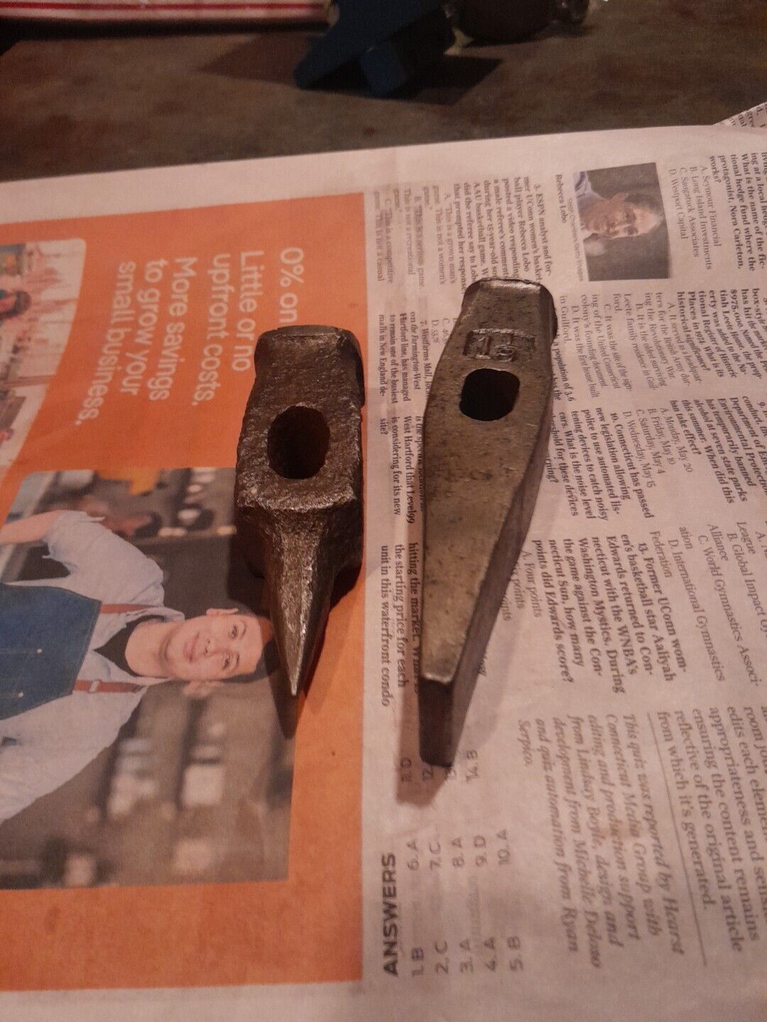 Vintage Antique Blacksmith Hammer Heads