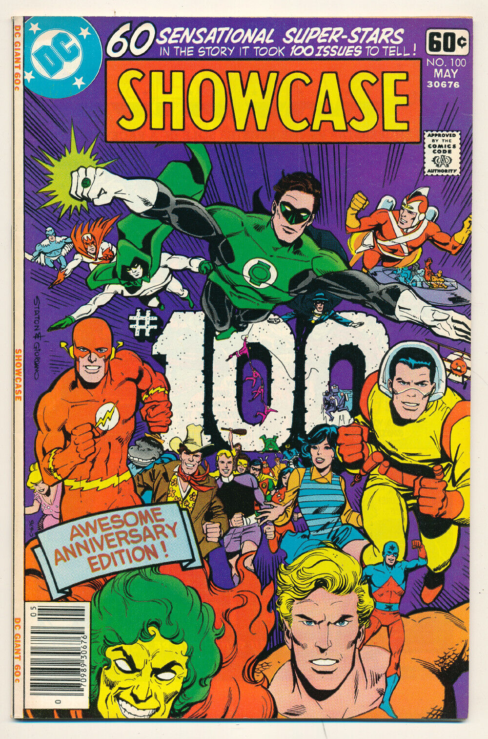 DC Comics Showcase Anniversary Issue #100 The Flash Green Lantern 7.5 VF- 1978