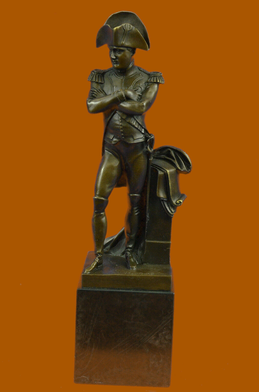 Unique Vintage Reproduction Napoleon Bonaparte Ormolu Bronze Bust Figurine Gift