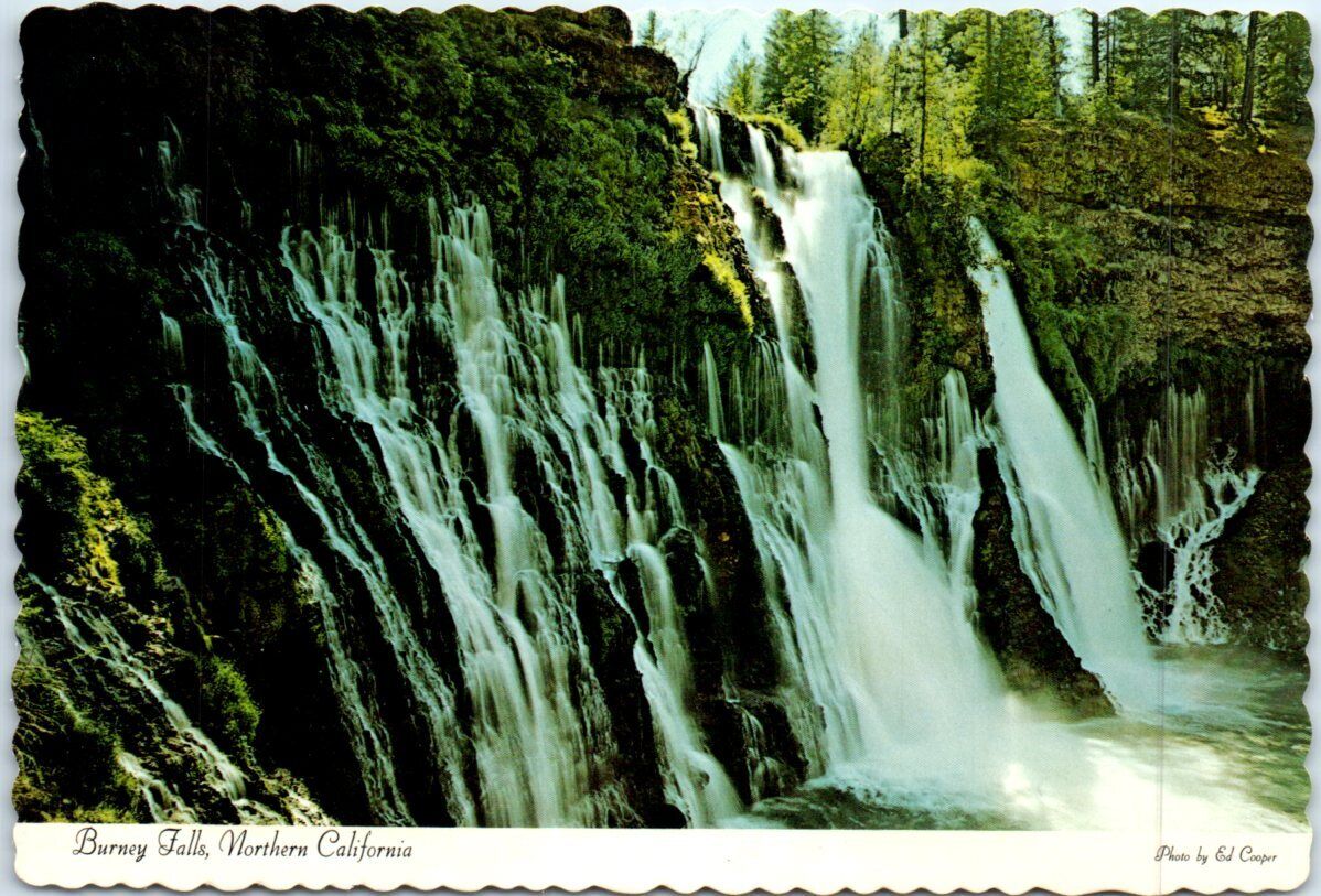 Postcard - Burney Falls, Northern California, USA