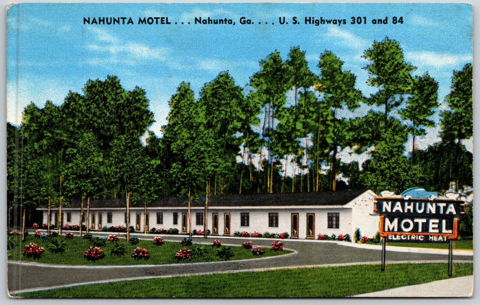 Nahunta Motel, Nahunta, Georgia - Postcard