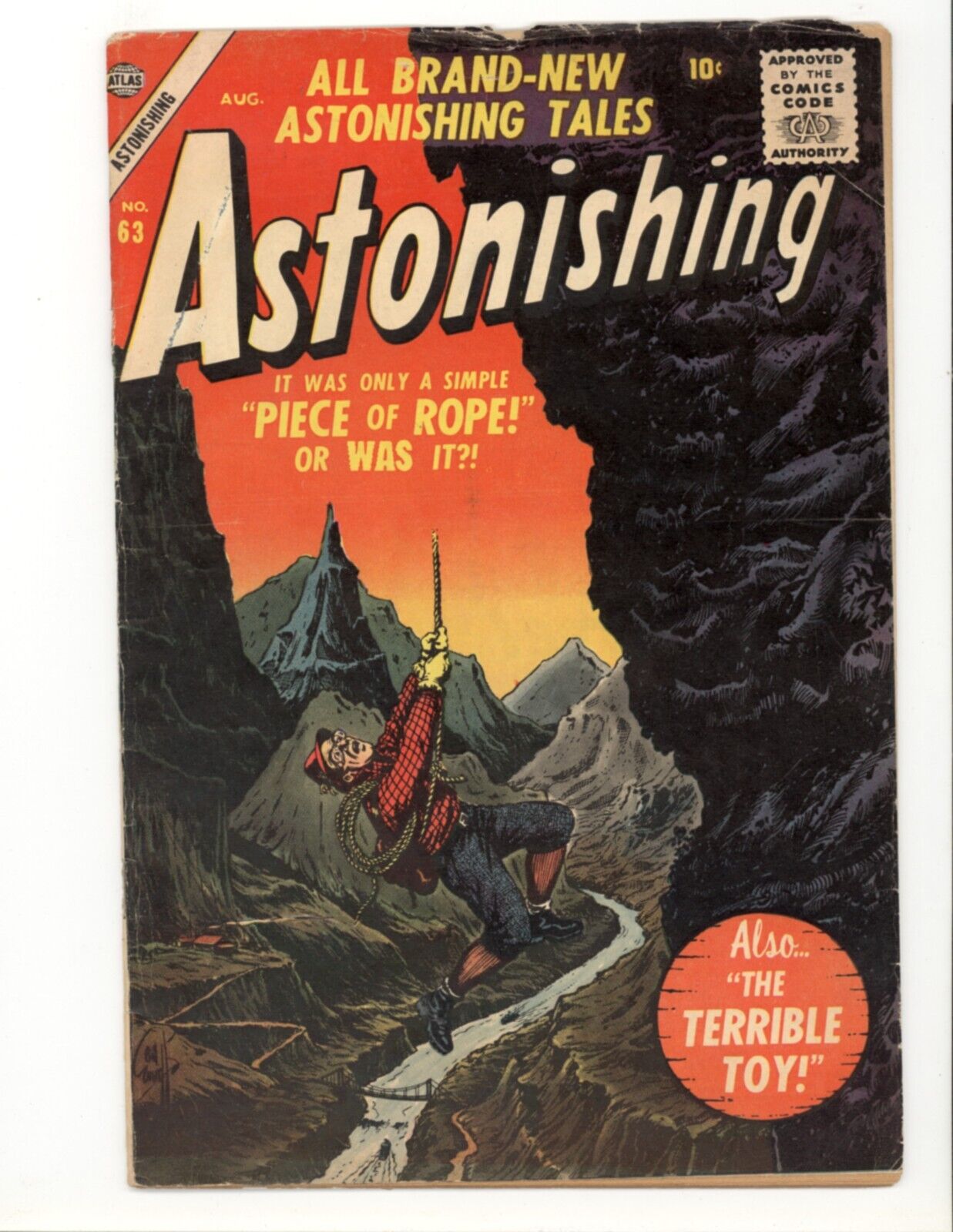 Astonishing 63 Lower Grade Atlas Horror Sci-Fi 1957