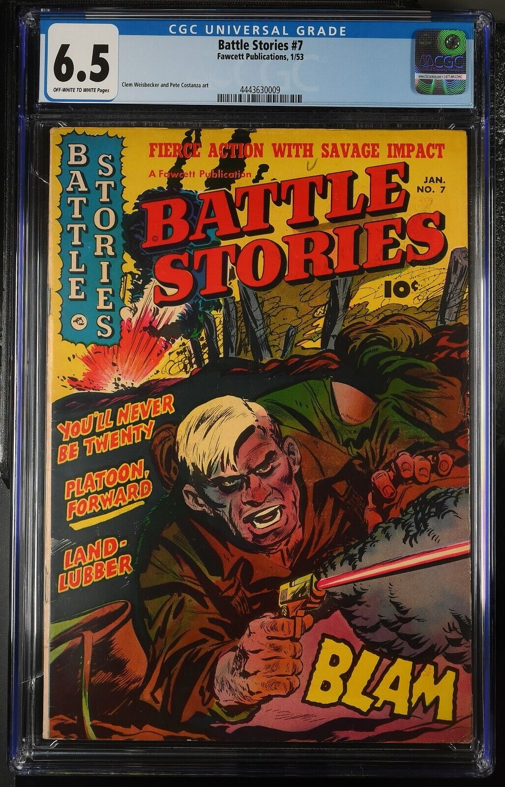 Battle Stories #7 CGC 6.5 Fawcett Comic 1953
