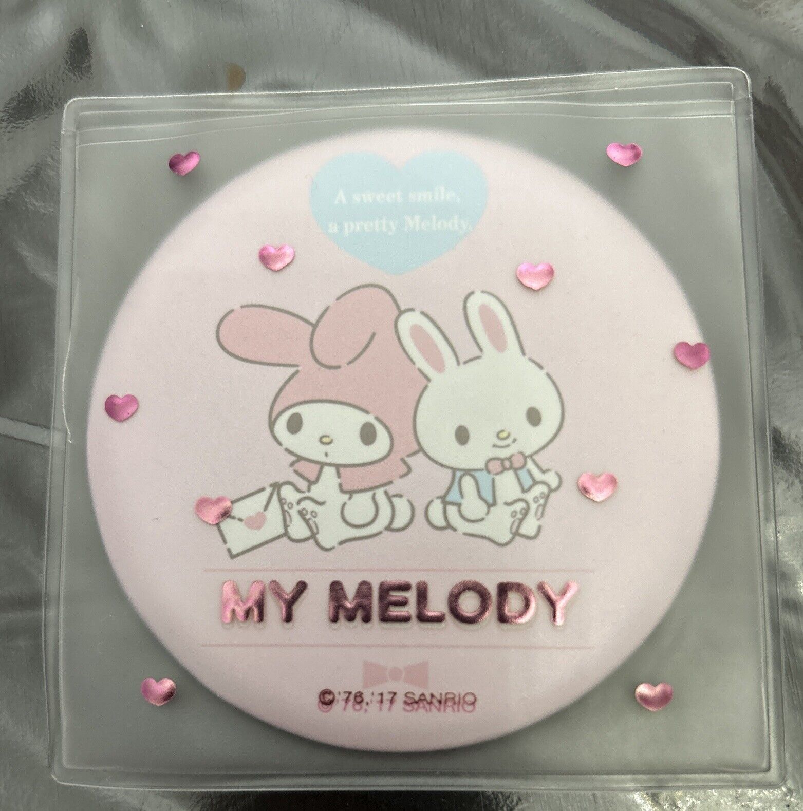 Sanrio Original My Melody Compact Mirror HTF Vintage 2017