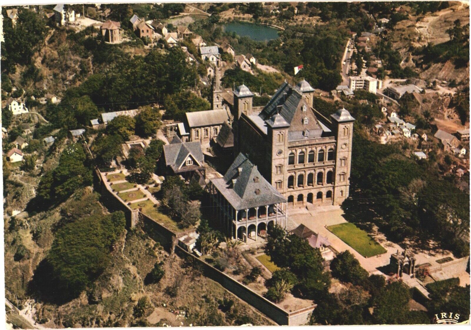 Antananarivo Madagascar Queen\'s Palace Airview Postcard