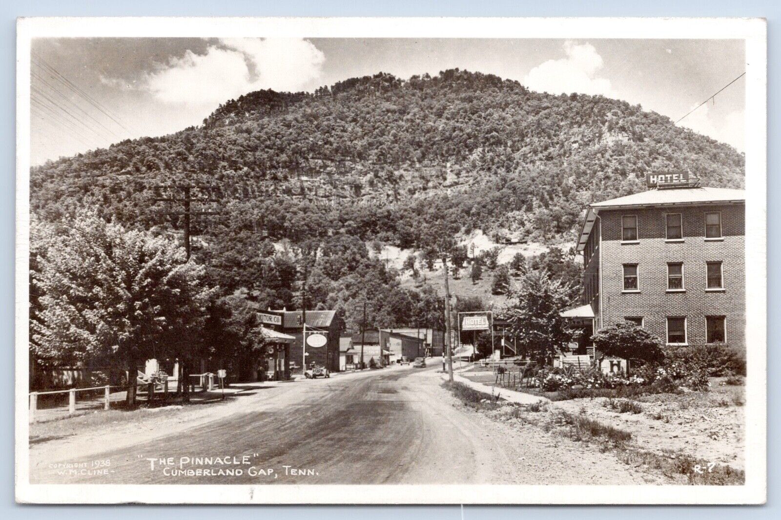 c1947 The Pinnacle Cumberland Gap Tennessee Claiborne County TN RPPC Postcard