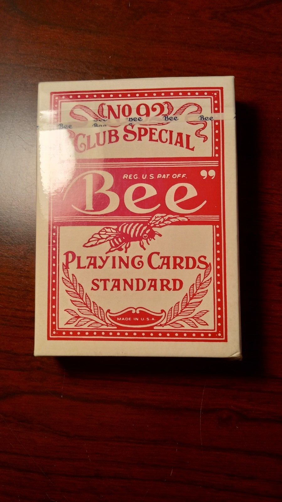 Vintage Red Bee Playing Cards No. 92 club Special Sealed
