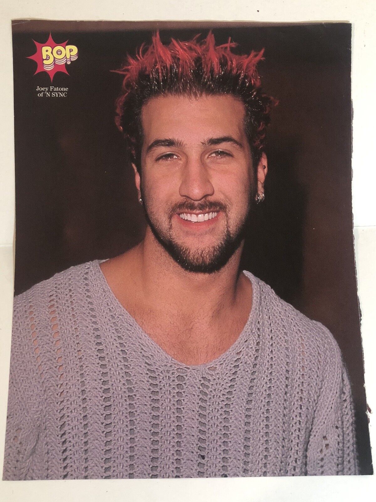 Vintage Joey Fatone *NSYNC Magazine Pinup Picture