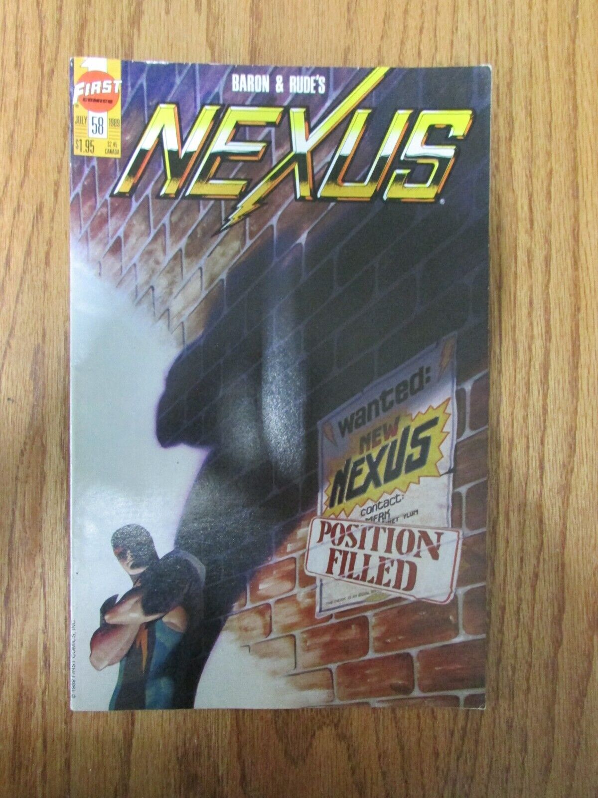 Vintage First Publishing Comics Comic Book Nexus Vol 2 No 58 July 1989