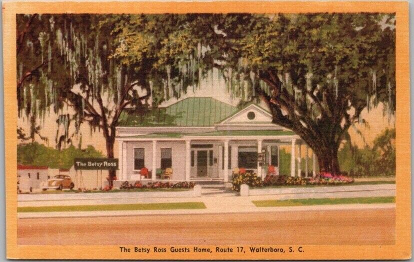1940s Walterboro, SC Postcard \