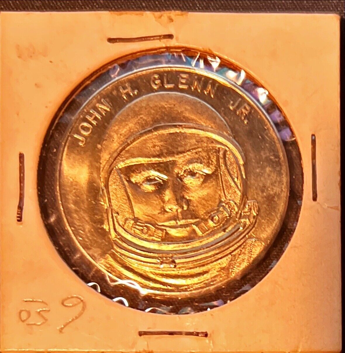 1962 John Glenn Project Mercury Orbital US Man in Space Flight Coin Token