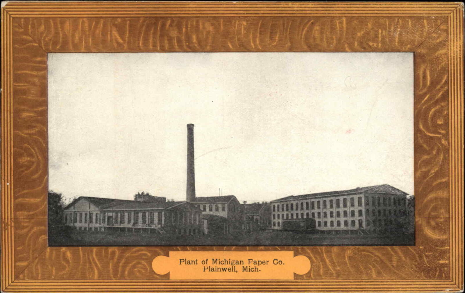 Plainwell MI Michigan Paper Co Mill Plant c1910 Postcard