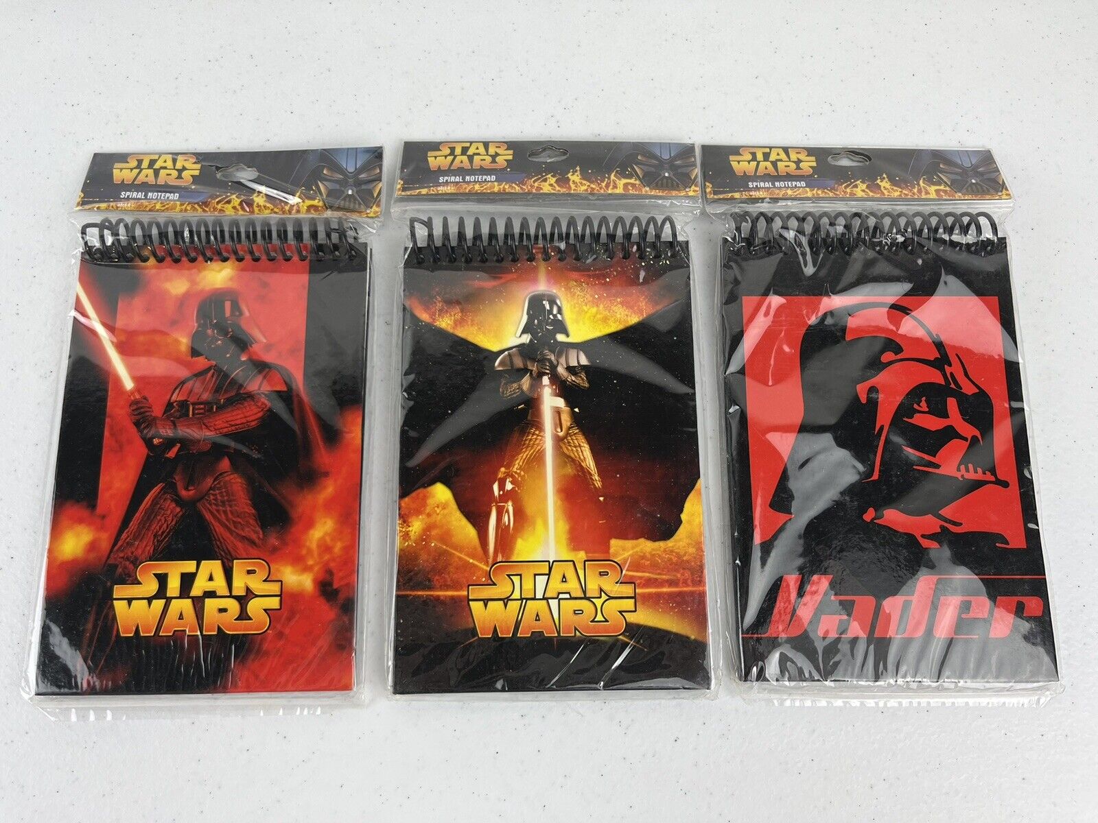 Star Wars Darth Vader Notepads Lot Official Fan Club 2005 Notebooks Animation