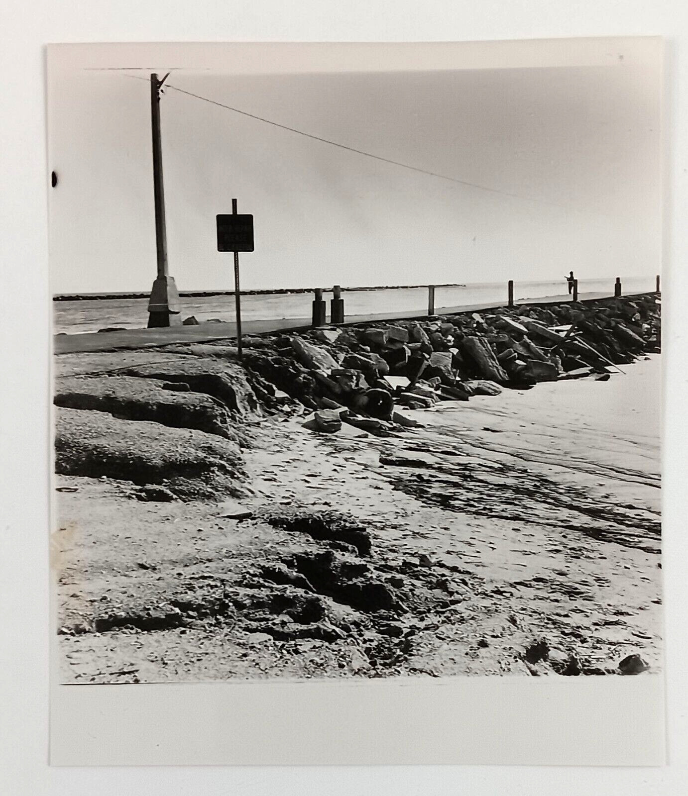 1976 Fort Pierce Florida Beach Erosion Walkway Boardwalk Vintage Press Photo FL