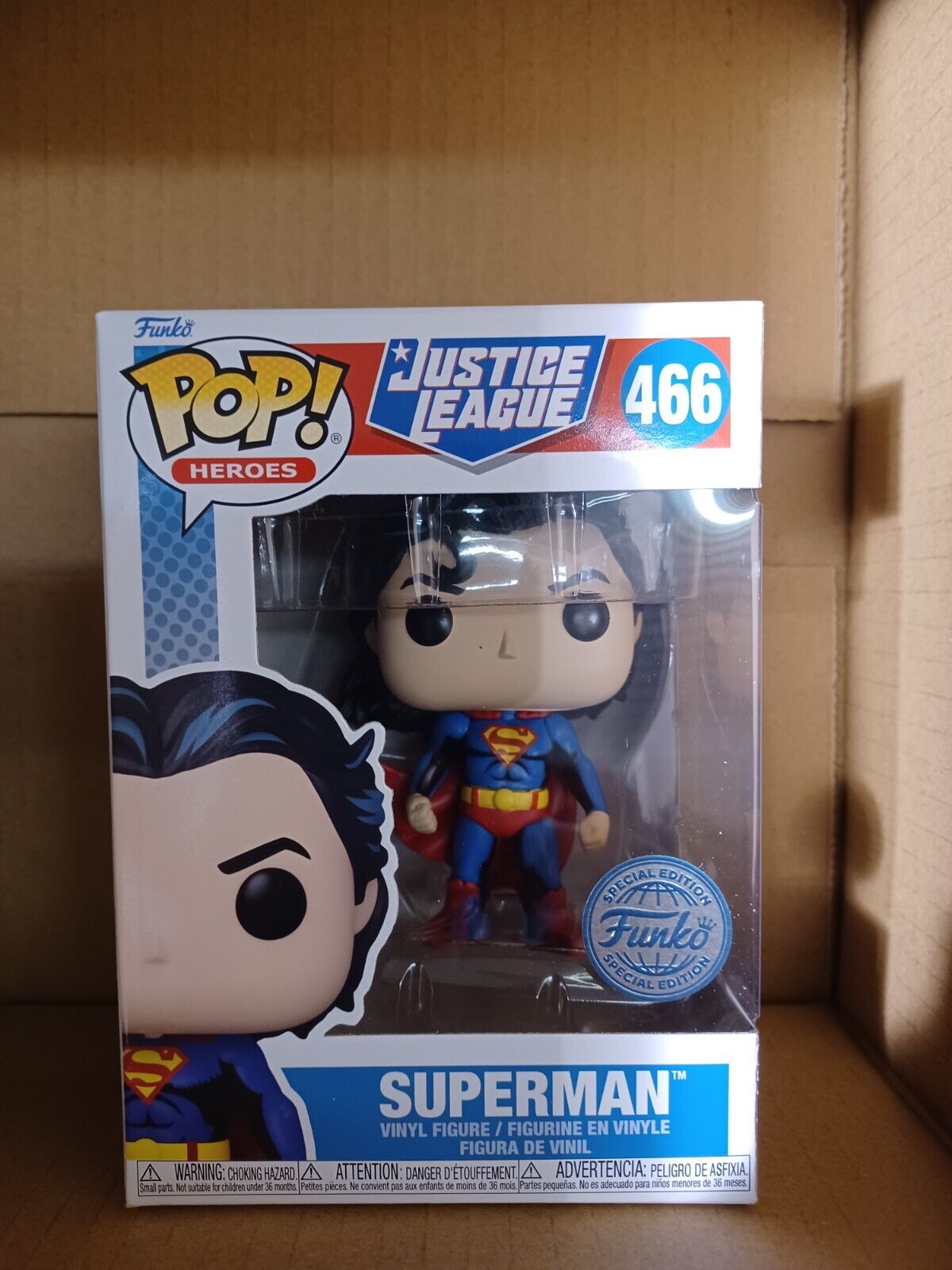 Funko POP  Super Heroes: Justice League - Superman Special Edition #466