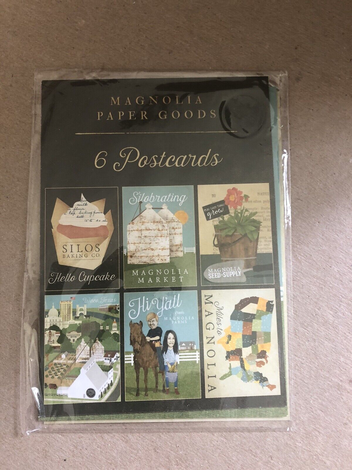 Magnolia Paper Goods 6 Postcards New In Package