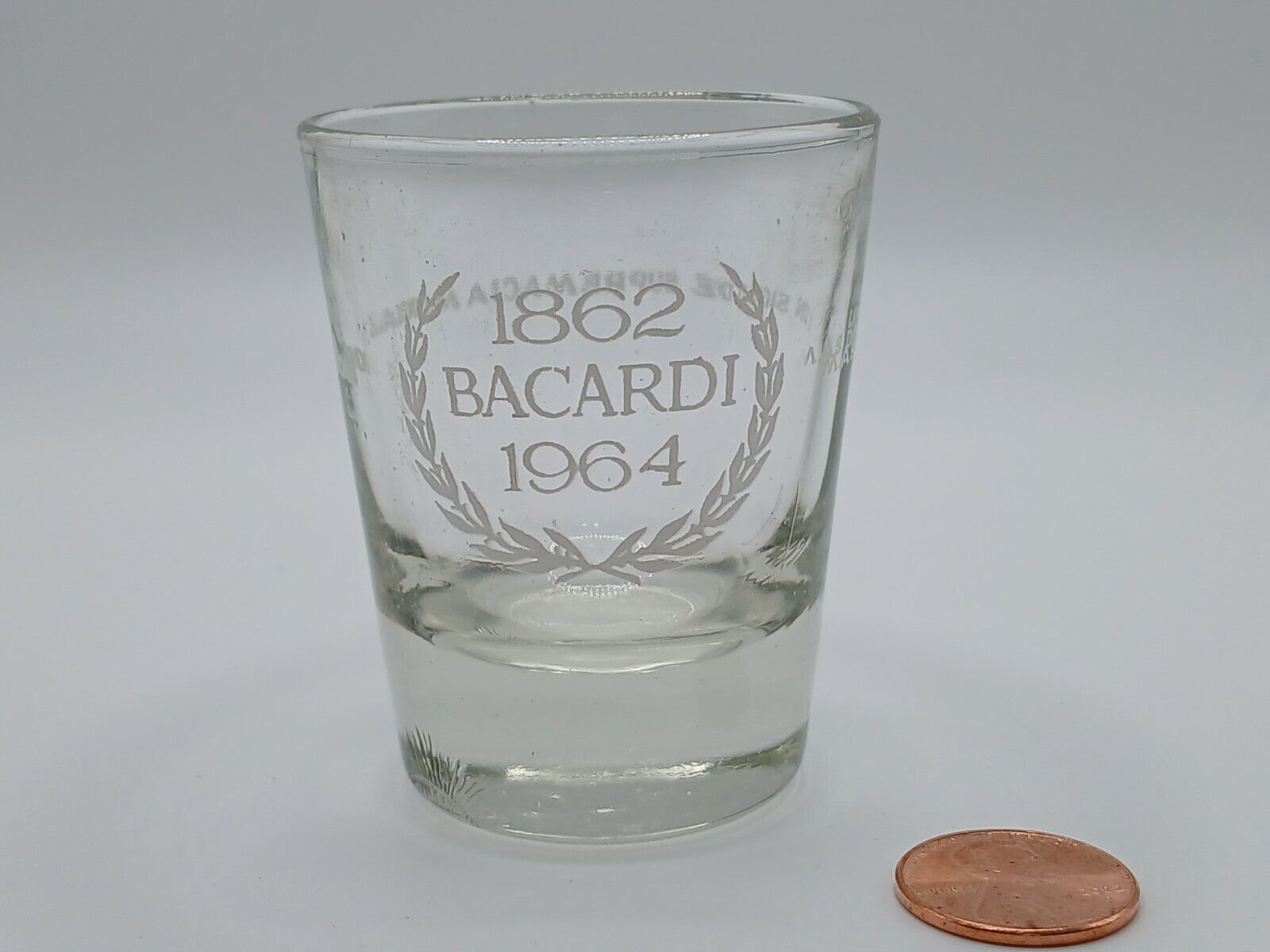 VINTAGE 1862-1964 BACARDI SHOT GLASS