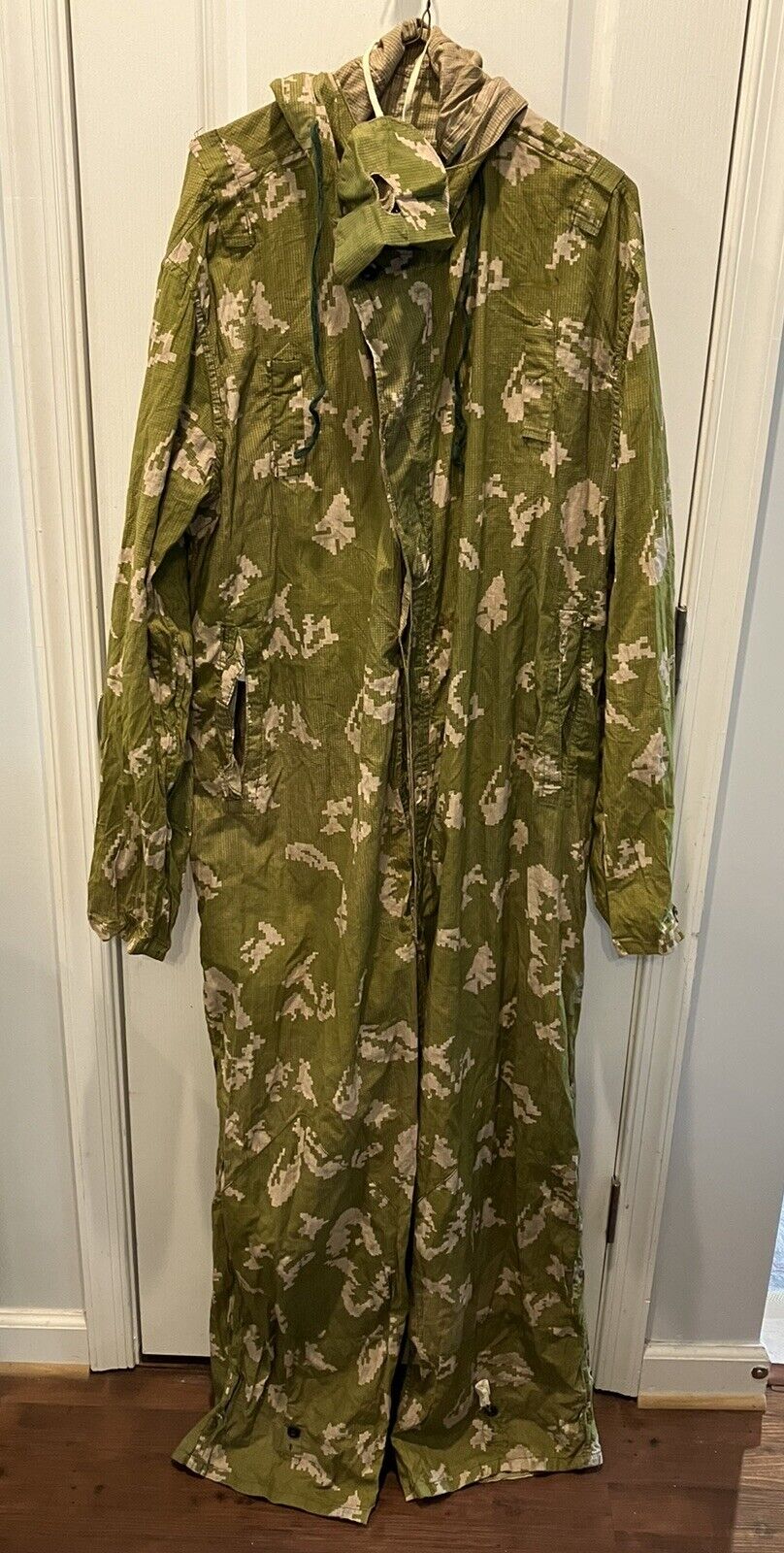 Soviet Red Army Early KLMK Camo Coveralls Suit Size 1 Russian Camouflage Mask