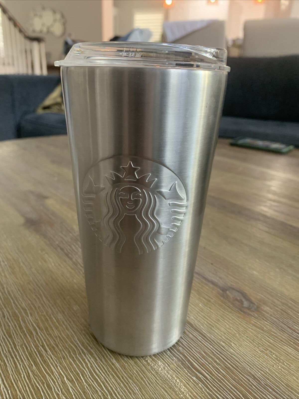 Starbucks 18 Oz  Tumbler - Recycled Stainless Steel Metal Cup Silver