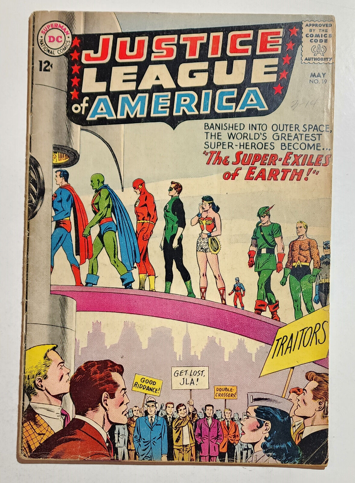 JUSTICE LEAGUE of AMERICA #19 1963 Silver Age DC Classic cover