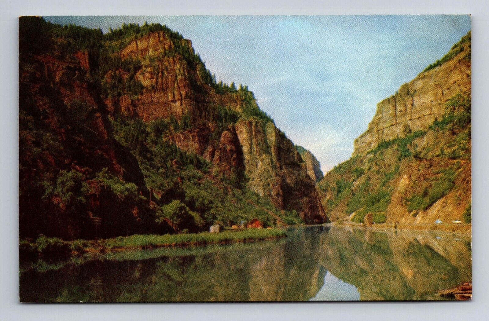 Glenwood Canyon Colorado River Co Postcard c1958