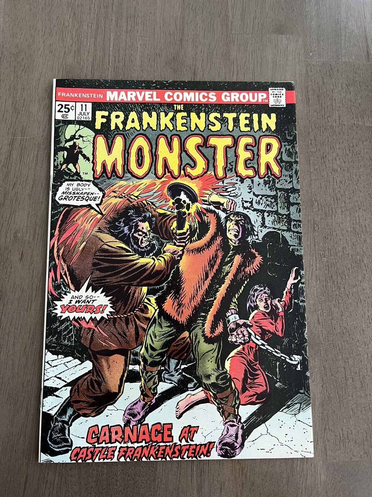 The Monster Of Frankenstein 11, 1974, Marvel, High Grade