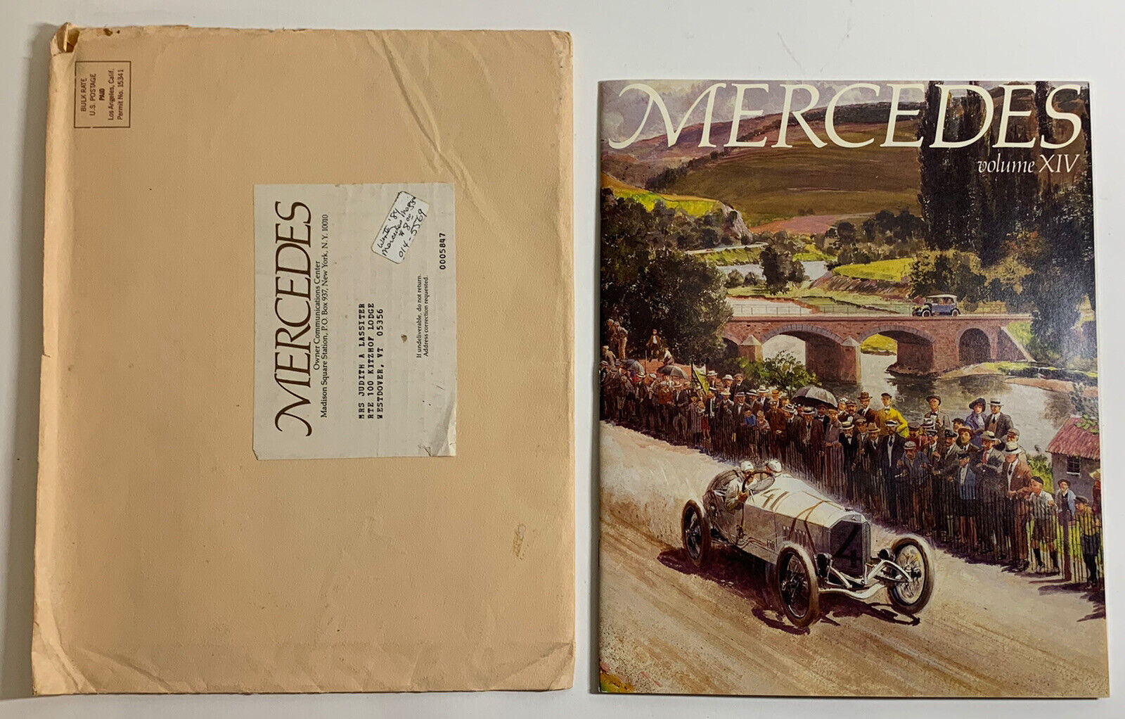 Vintage MAGAZINE: 1984 Mercedes - Issue XIV - Excellent Condition + Envelope