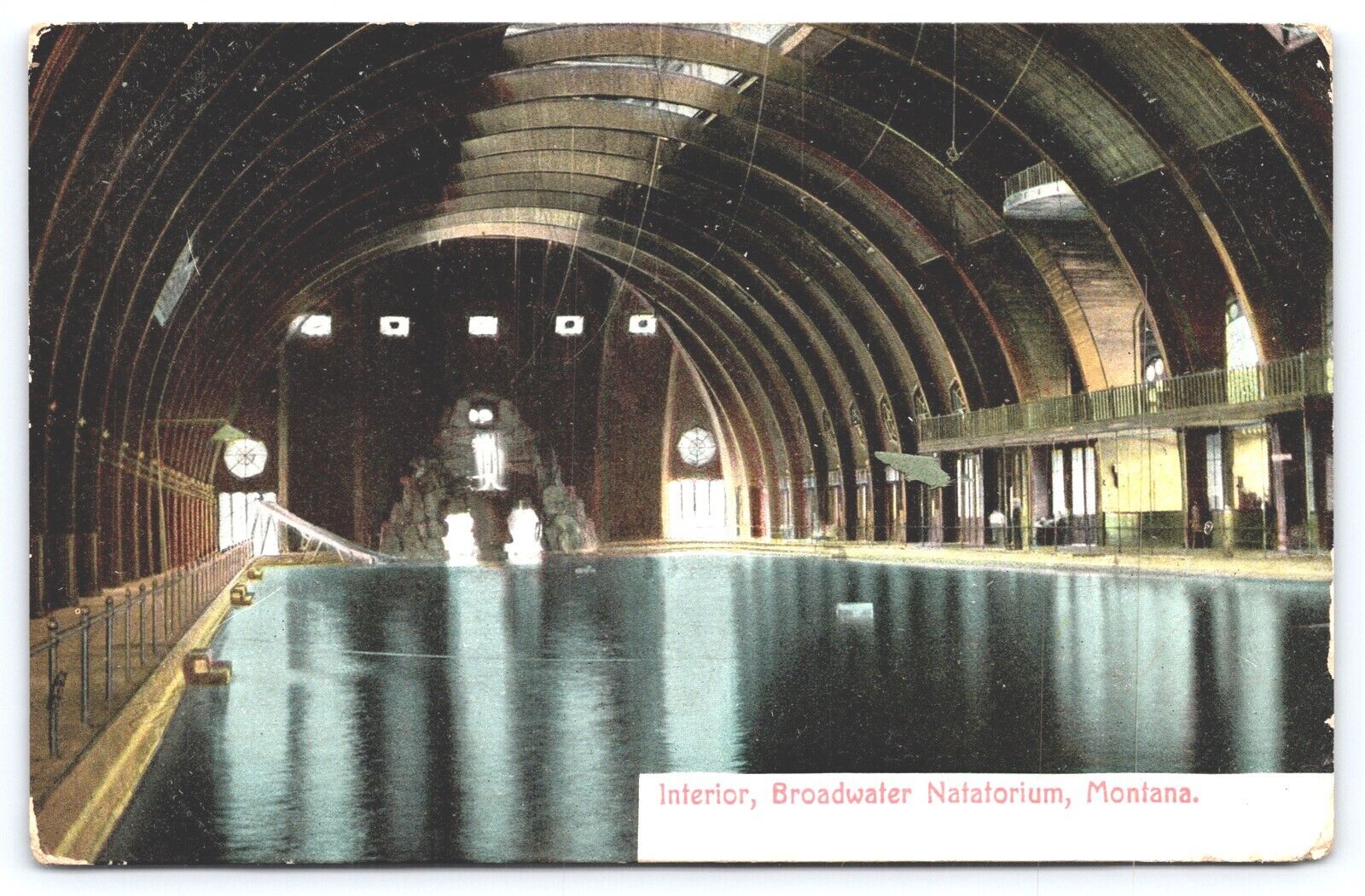 MT Helena, Interior Broadwater Natatorium, DB Posted 1908