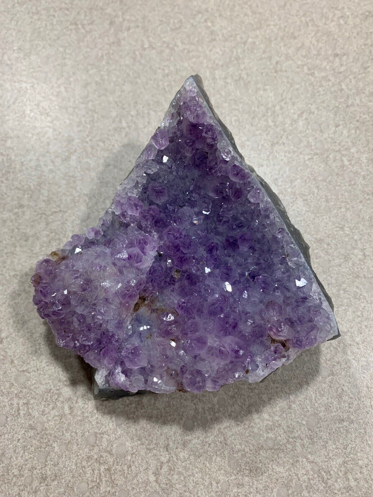 1 lb 2 oz Natural Purple Amethyst Geode Slice Crystals Minerals
