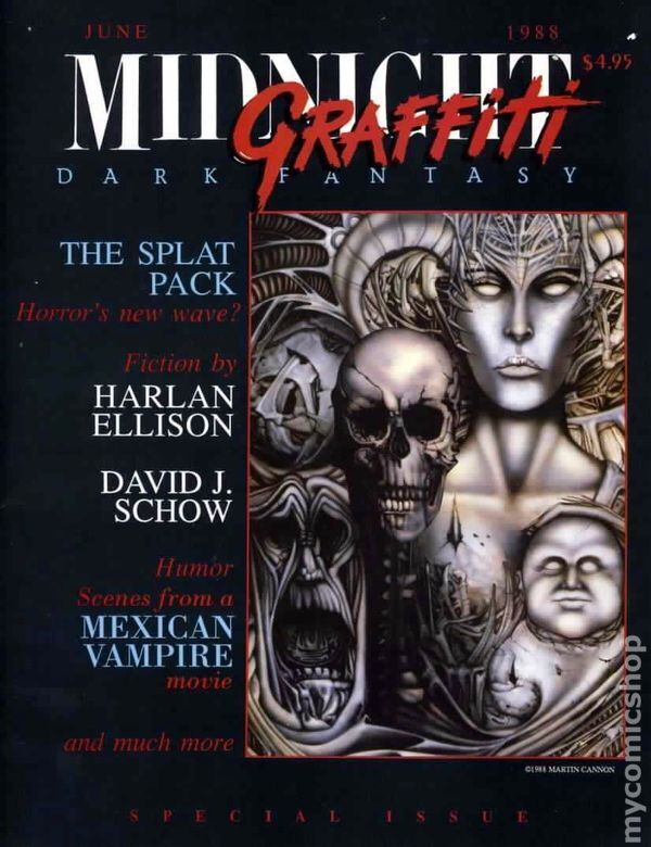 Midnight Graffiti #1 VG 1988 Stock Image Low Grade