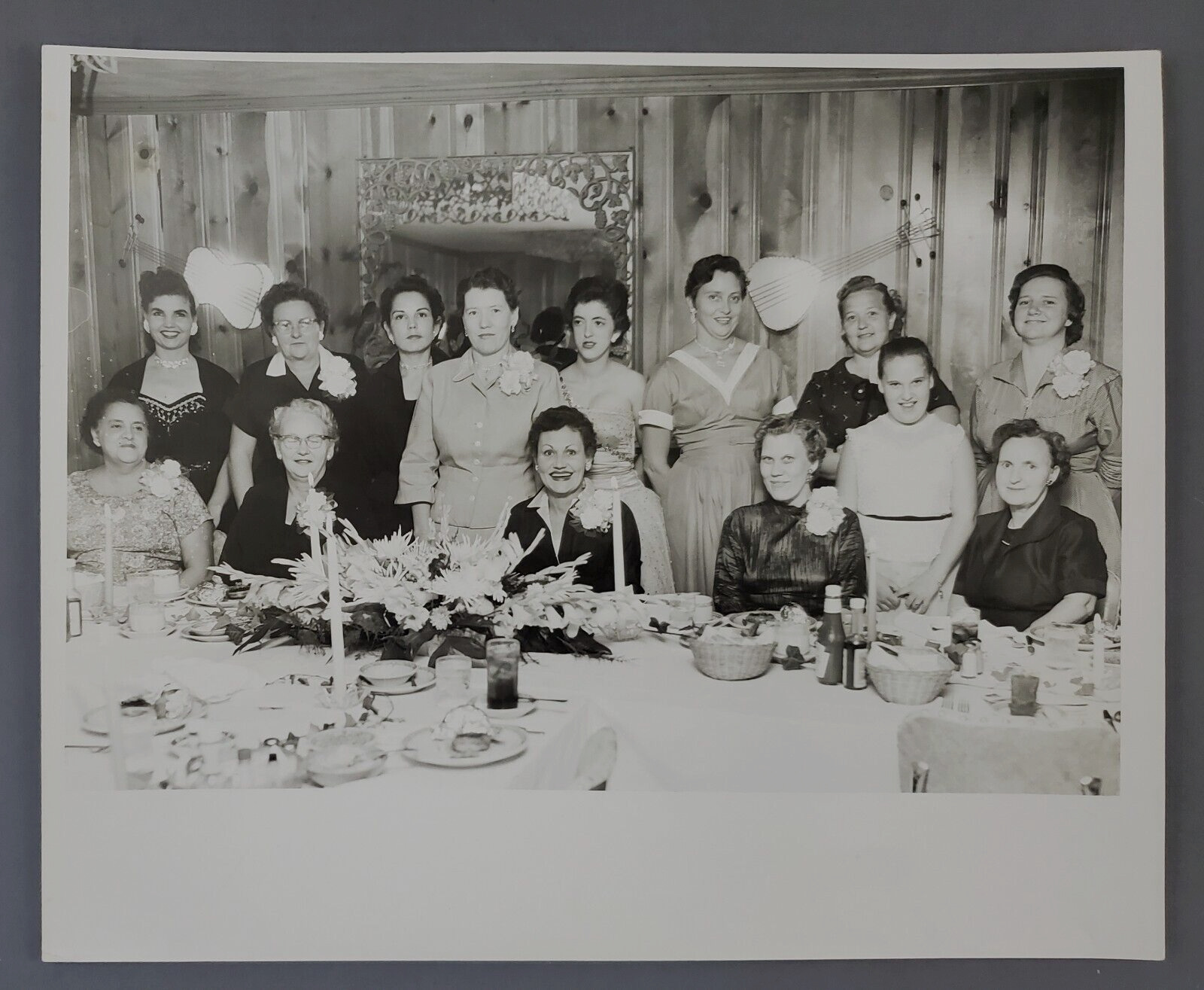 1956 Chattanooga Tennessee Mt Vernon Restaurant Ladies Lunch Women Vtg Photo