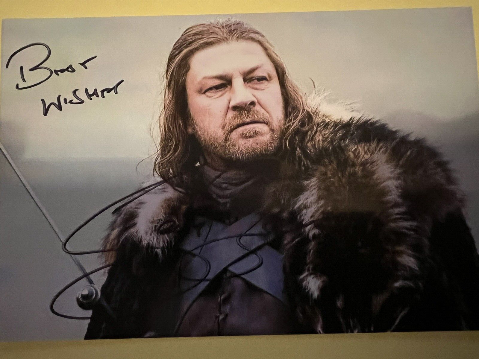 SEAN BEAN 6x4 GAME of THRONES SIGNED PICTURE