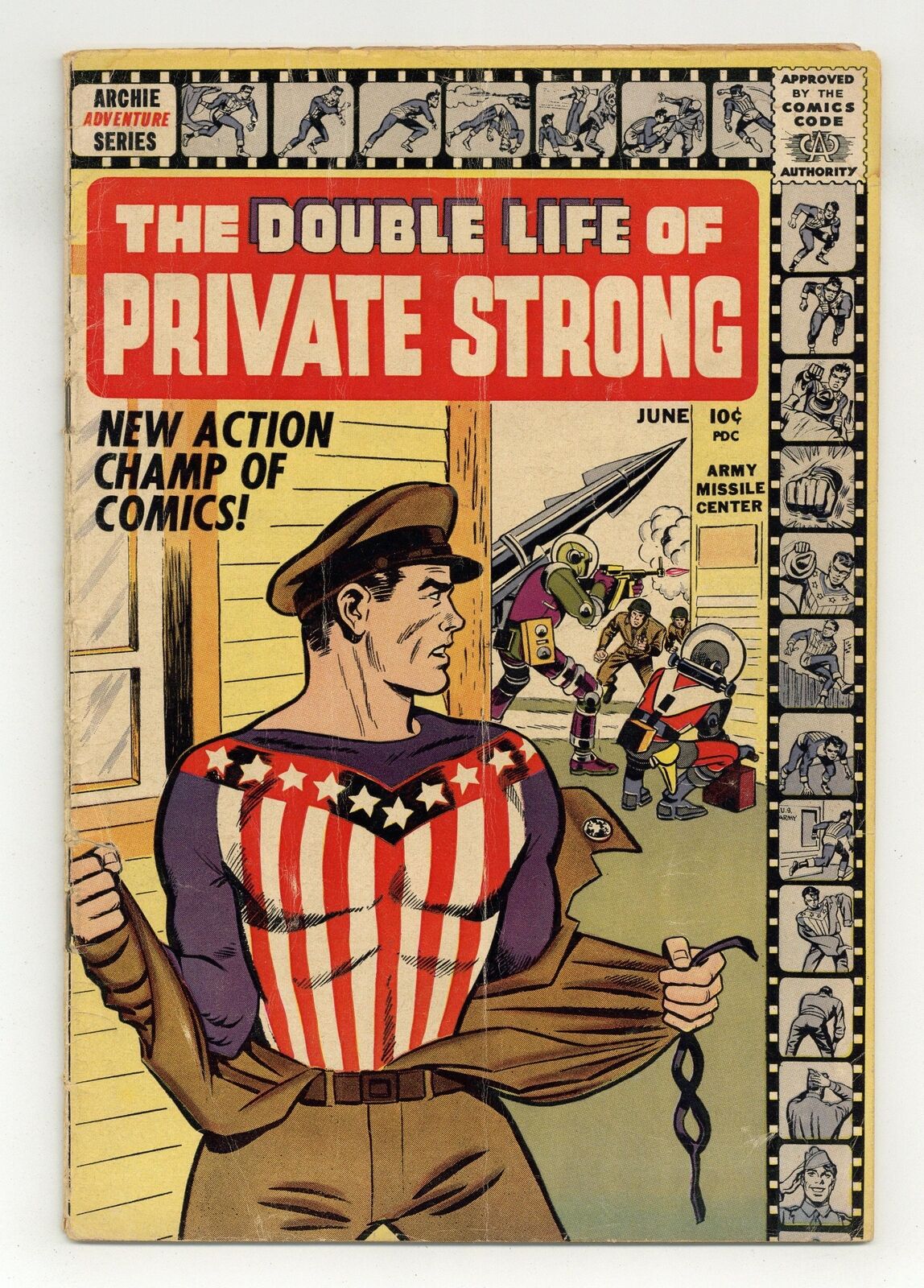 Double Life of Private Strong #1 GD+ 2.5 1959