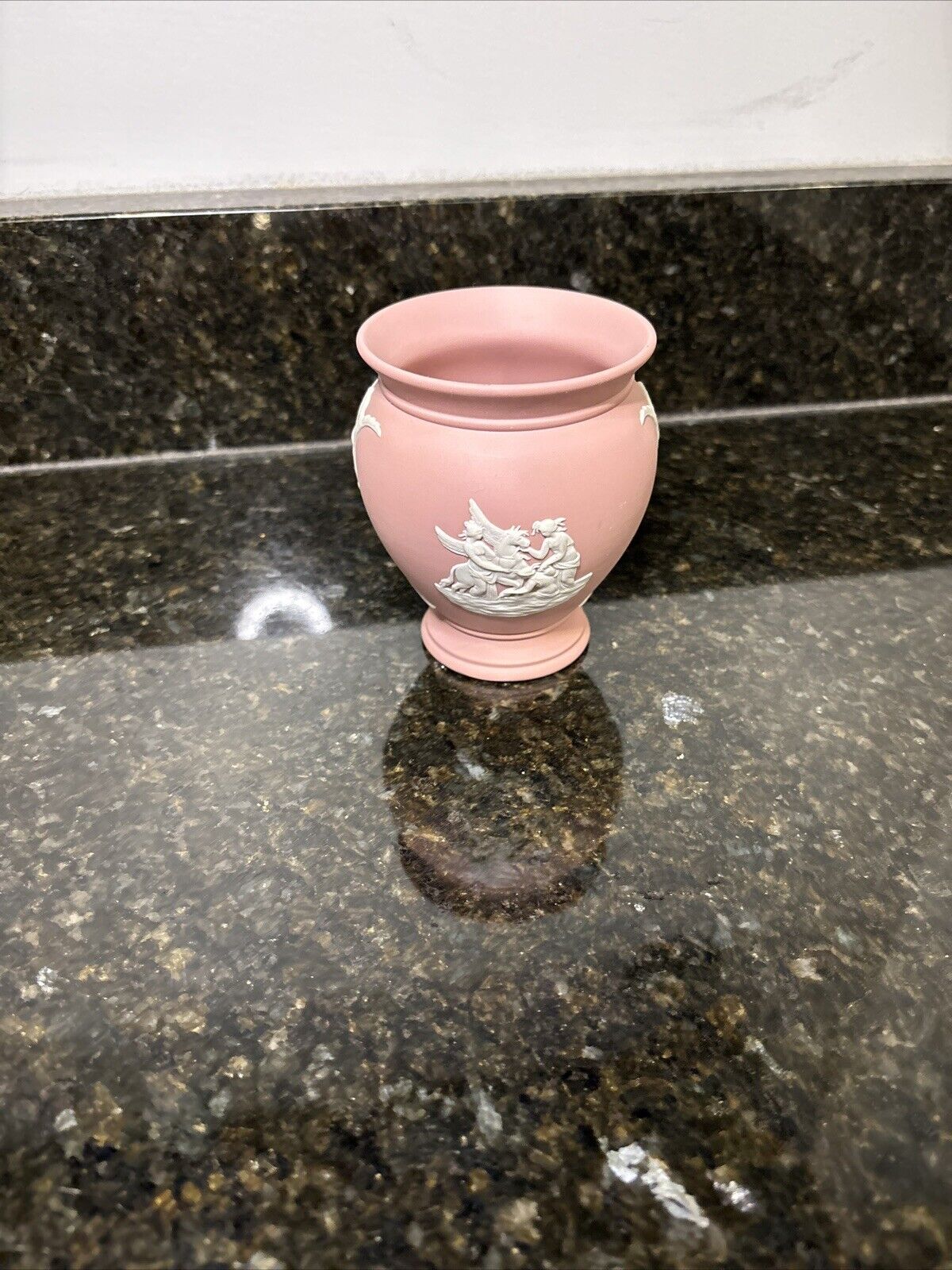 Pink Wedgwood Jasperware Vase