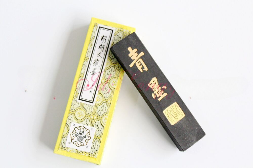 32g Chinese Japanese Calligraphy Sumi-E Painting Ink Stick Hukaiwen Qingmo 青墨