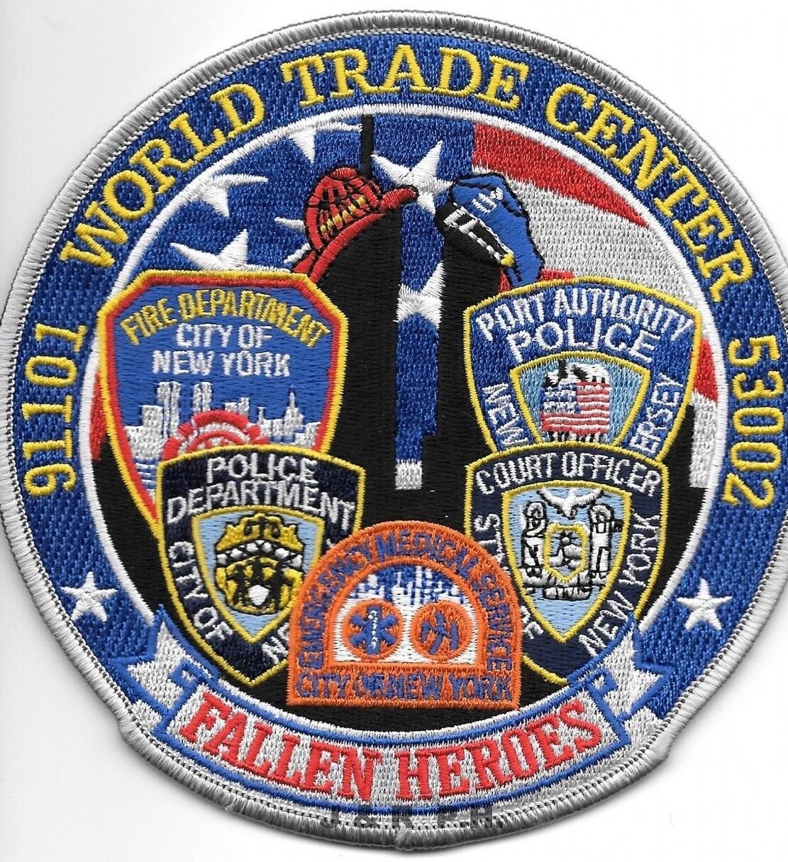 9-11-01 Tribute - W.T.C.  Fallen Heroes - Blue  (5\