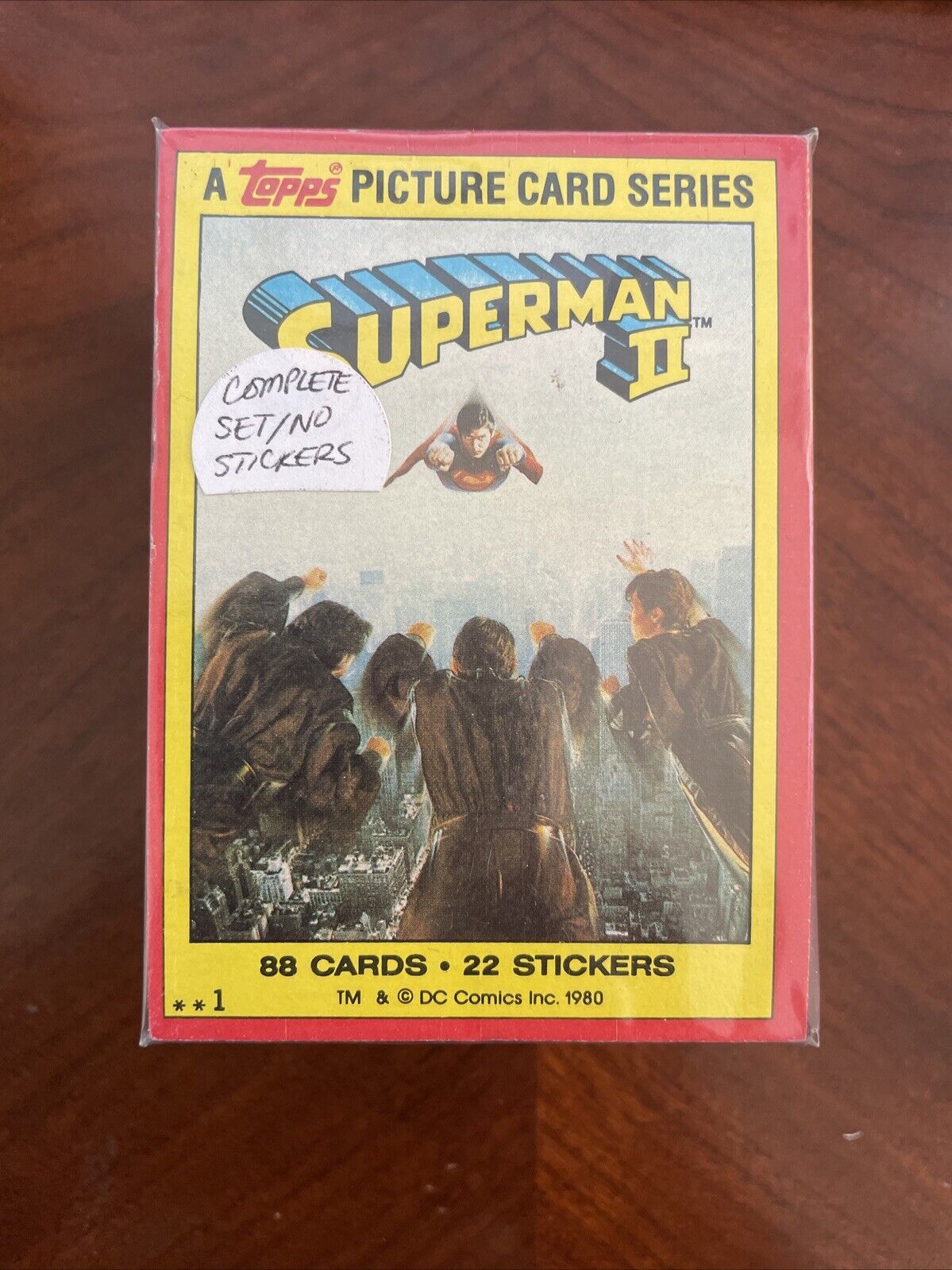 1980 Topps Superman 2 II Complete Trading Card Set #1-88