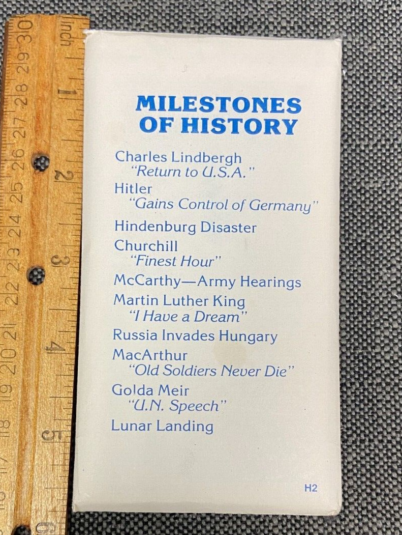 1970S VINTAGE *MILESTONES OF HISTORY* CARD SET (10) D 112122A