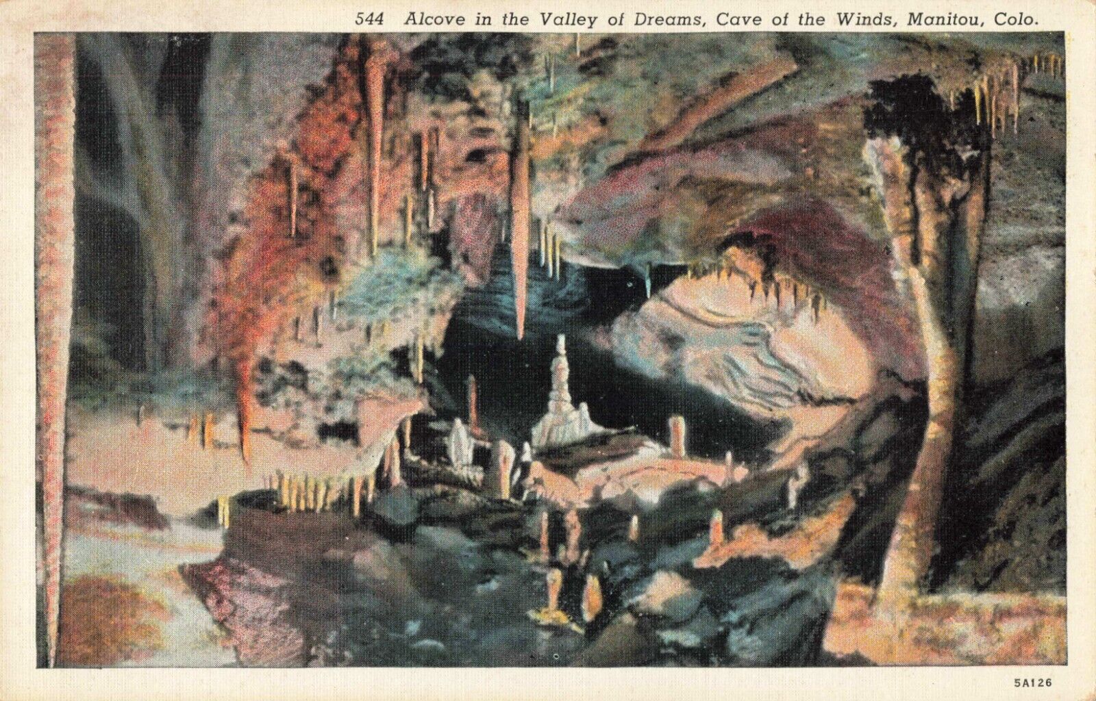 Manitou CO Colorado, Cave of the Winds Valley of Dreams, Vintage Postcard