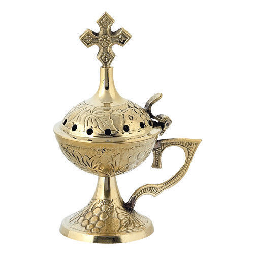 Elegant Christian Orthodox Home Brass Censer Incense Burner  Gift