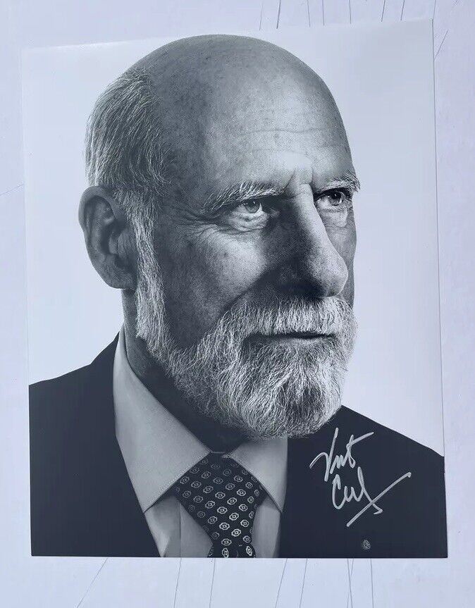 VINT CERF FATHER OF THE INTERNET INVENTOR GENIUS SIGNED AUTOGRAPH 8x10 PHOTO