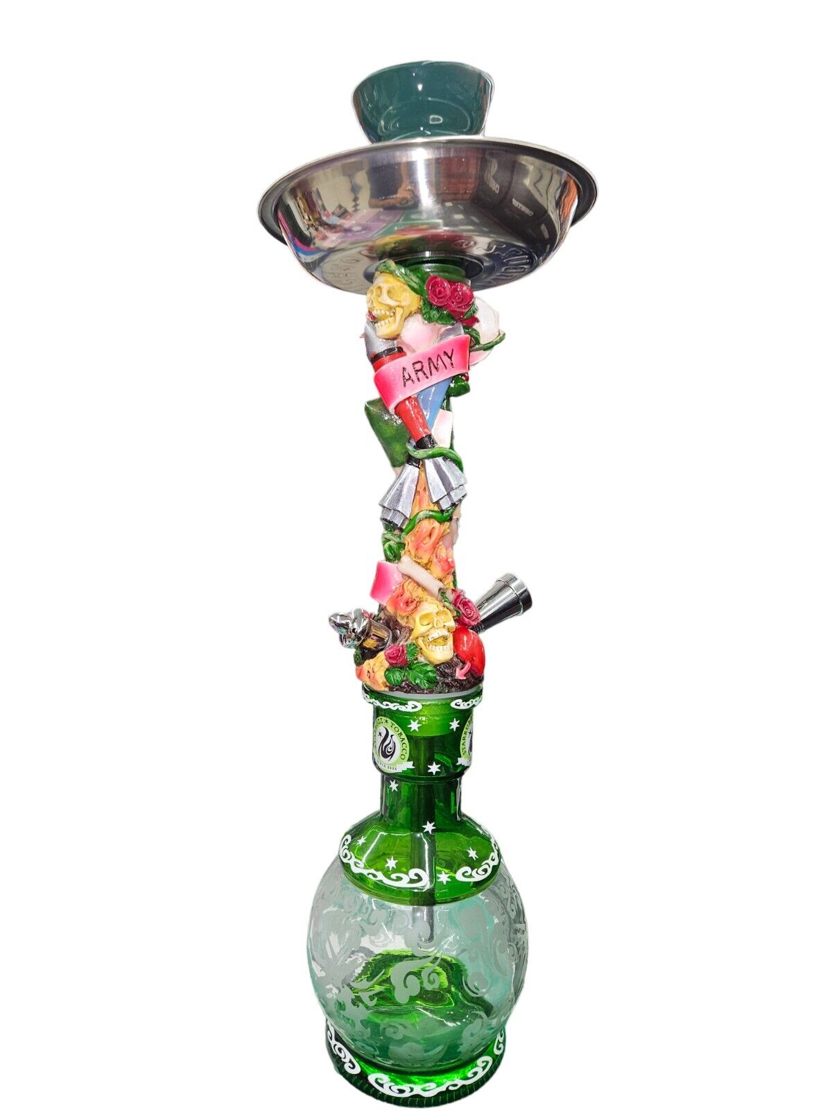 100% Authentic Starbuzz Sexy Lady Hookah Table Top Hookah Complete Set- Green