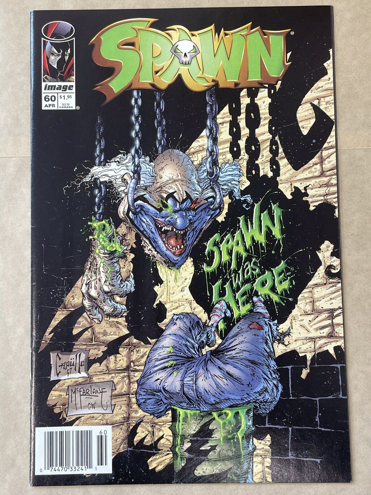 Spawn #60 Image Comics 1996 NEWSSTAND VFMN 1st Print Capullo