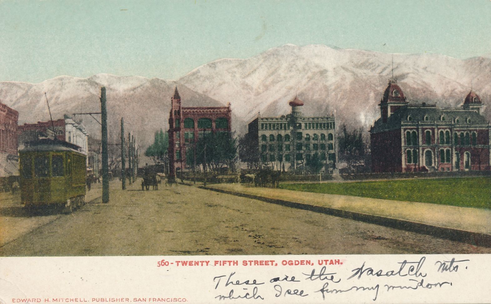 OGDEN UT - Twenty-Fifth Street Postcard - udb (pre 1908)