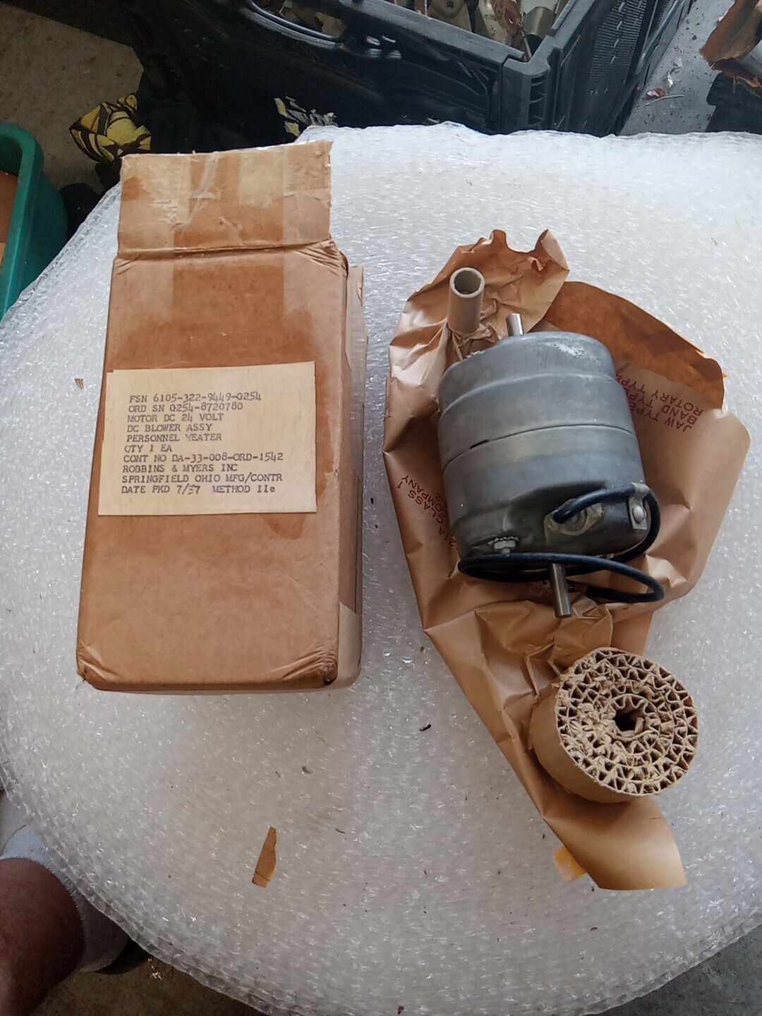NOS Military Jeep M151 Heater Blower Motor 
