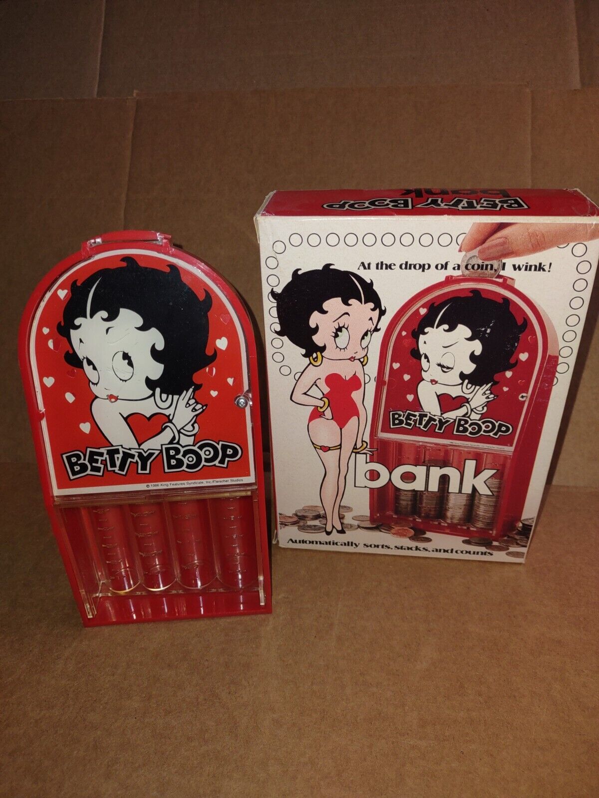 Vintage Betty Boop Bank Mint In Box