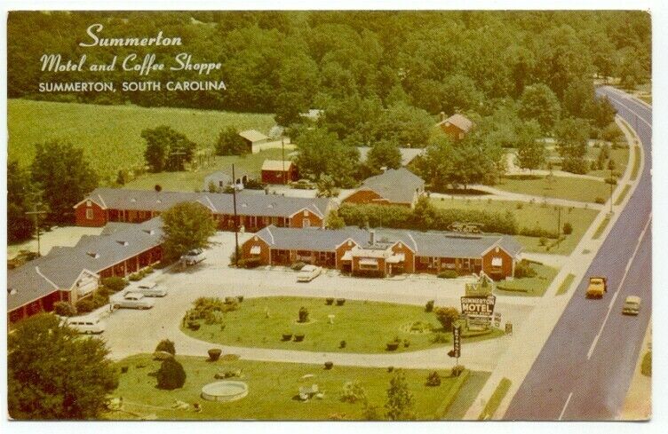 Summerton SC Motel and Coffee Shop c1959 Postcard - South Carolina